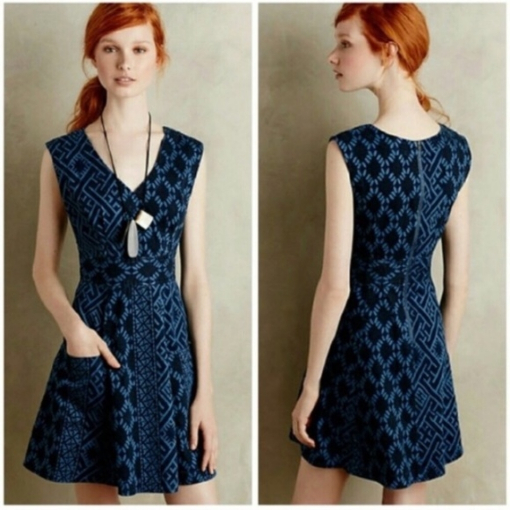 Plenty by Tracy Reese denim fit and flare dress